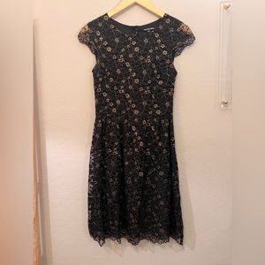 Gianni Bini black and gold formal dress. Size 2.